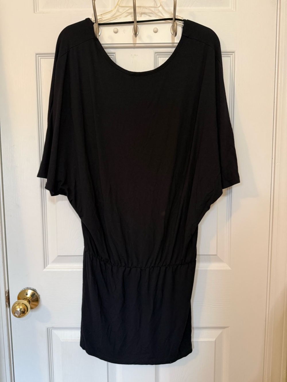 Beyond Yoga Black Dolman Mini Dress